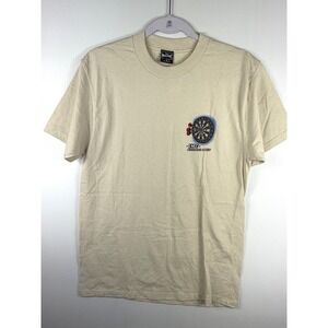 Loser Machine Mens T Shirt Size Small Cream Dive Bar Darts Beer Graphic Tee